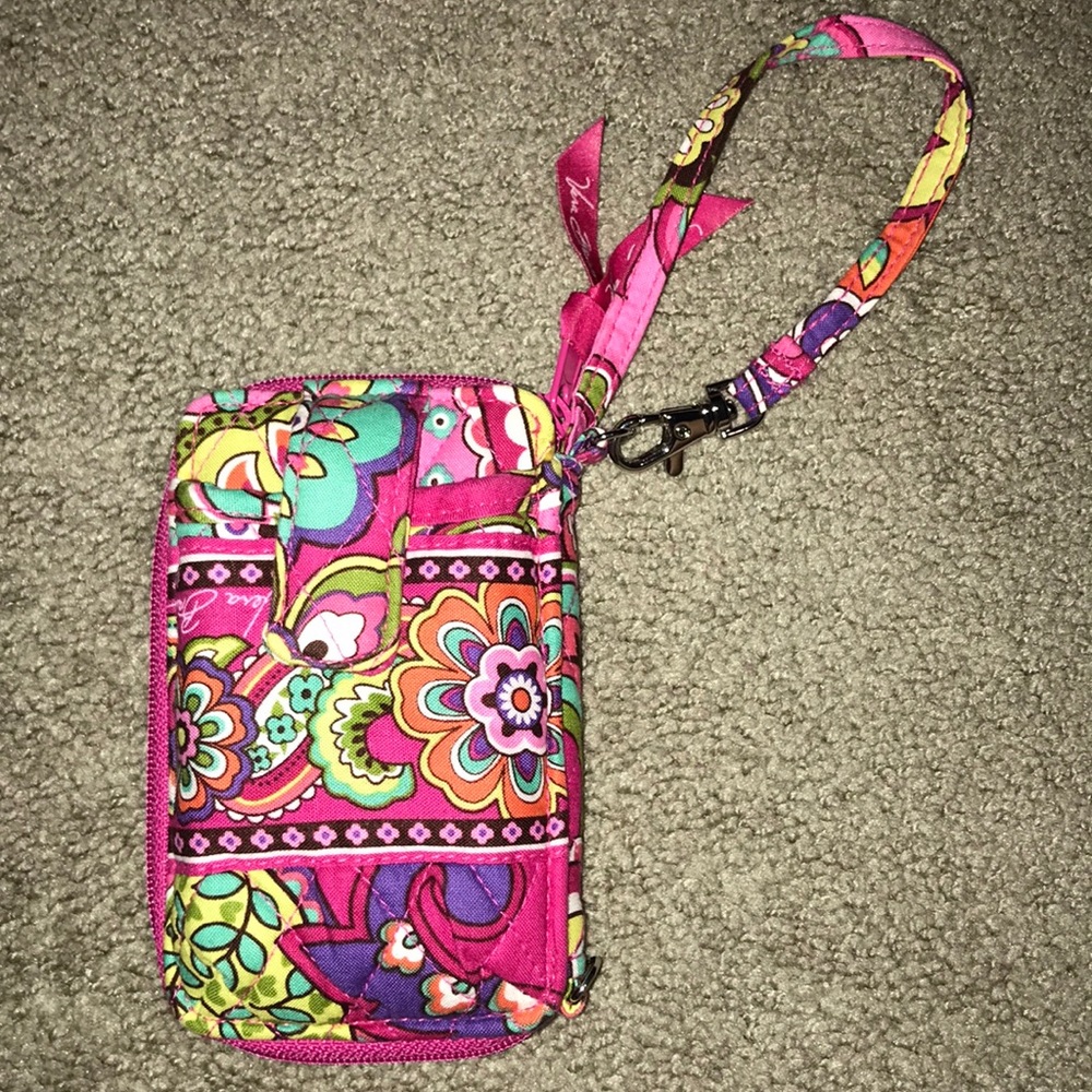 Vera Bradley wristlet with phone holder